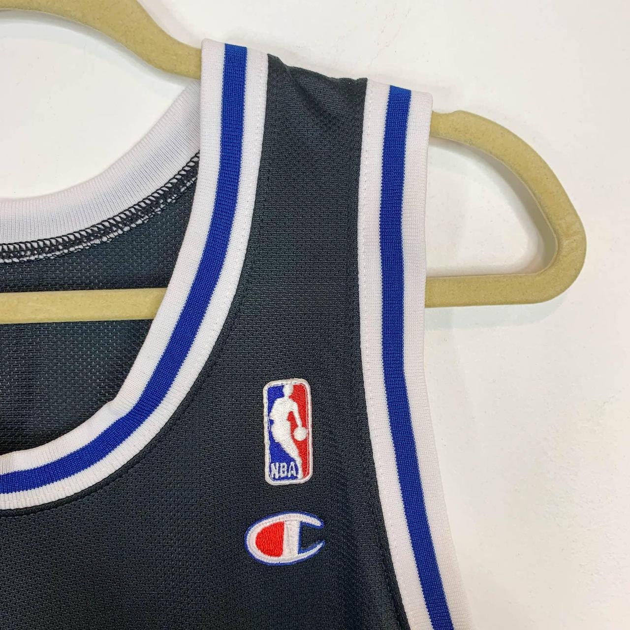 Champion Orlando Hardaway basketball jersey Black - Depop