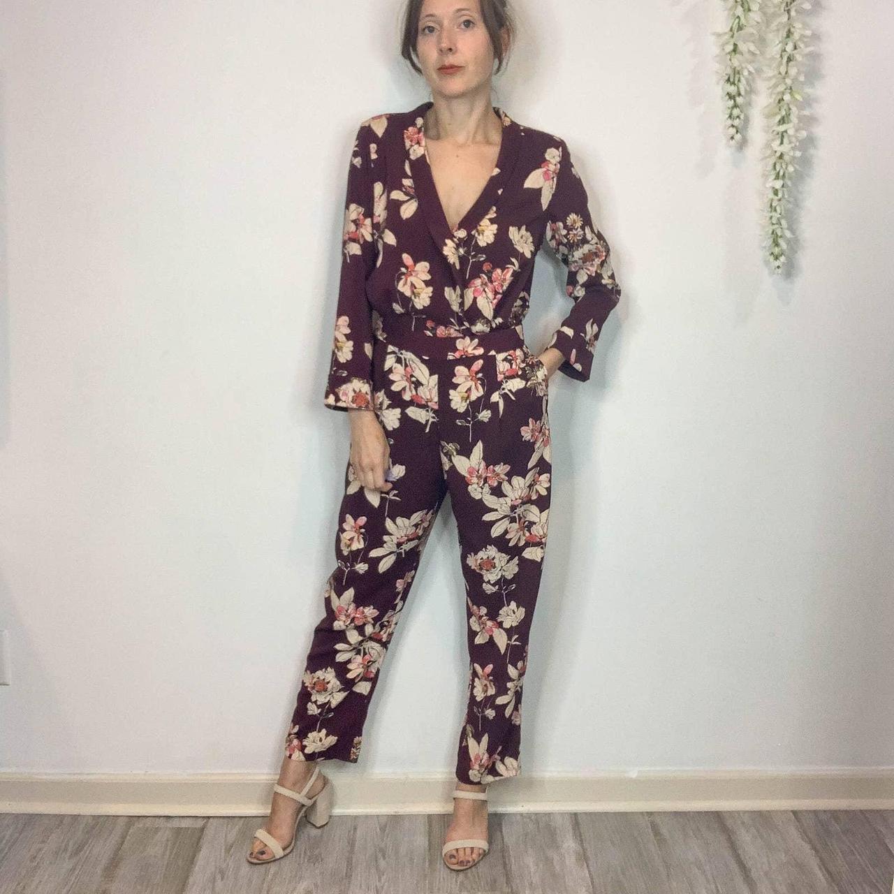 Zara 2024 floral jumpsuit