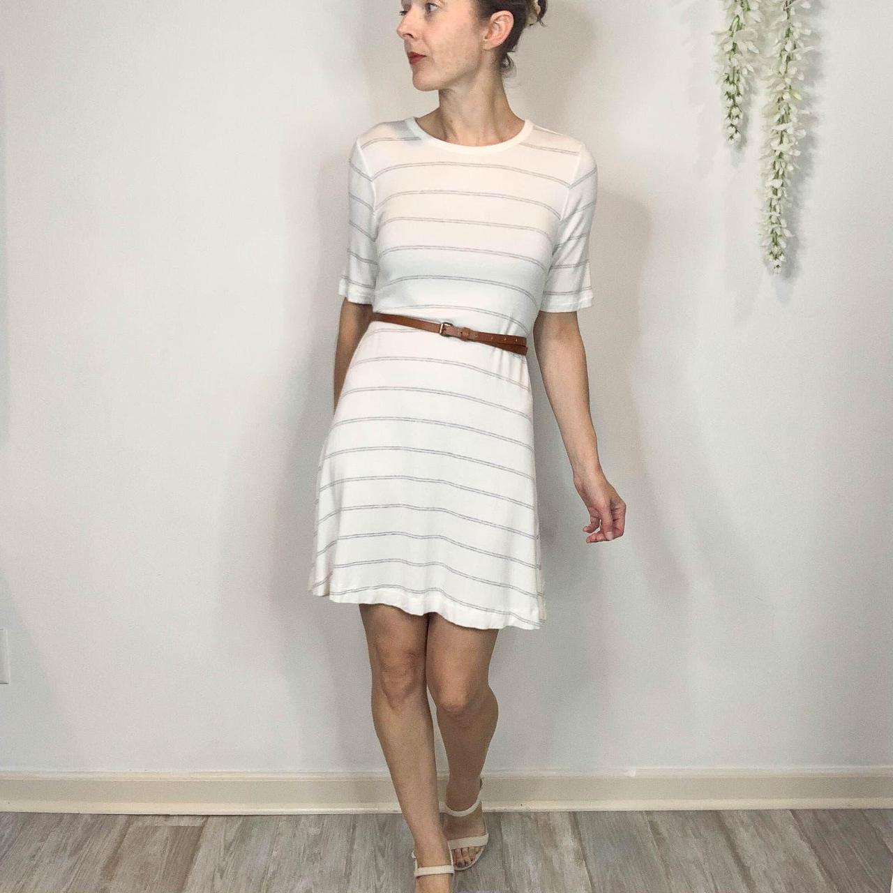 Lou Grey short sleeve t-shirt dress, white