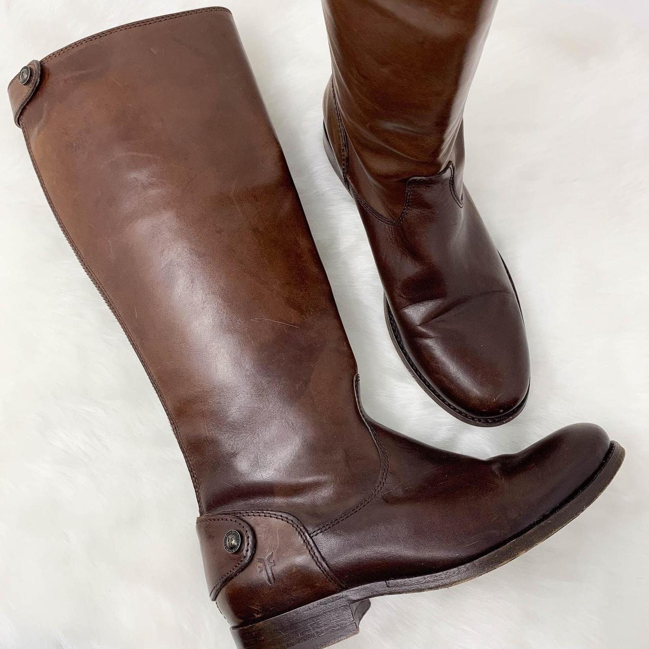 Frye melissa button back zip leather boot hotsell