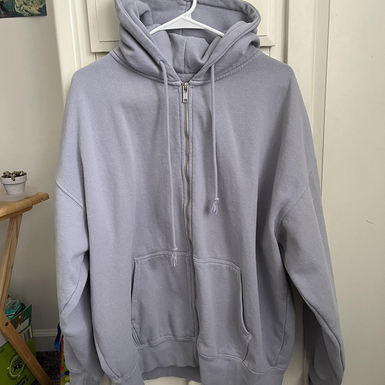 Brandy Melville Women's Purple and Blue Hoodie | Depop