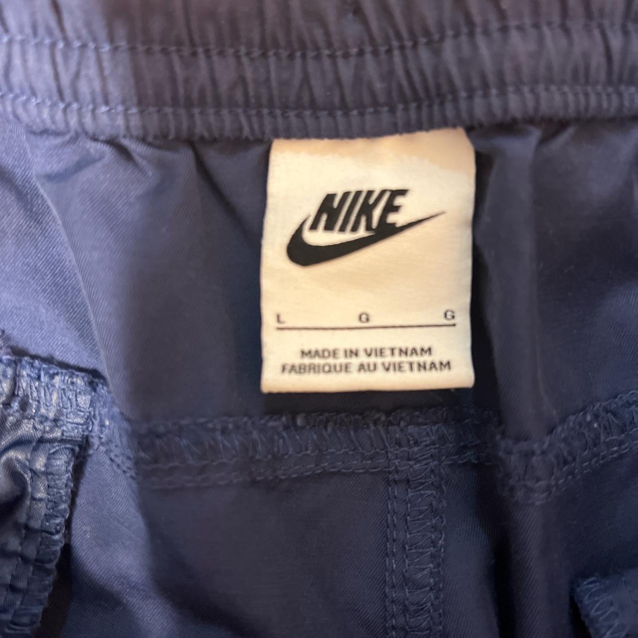 Navy Blue Nike Cargo Pants Size L Excellent... - Depop