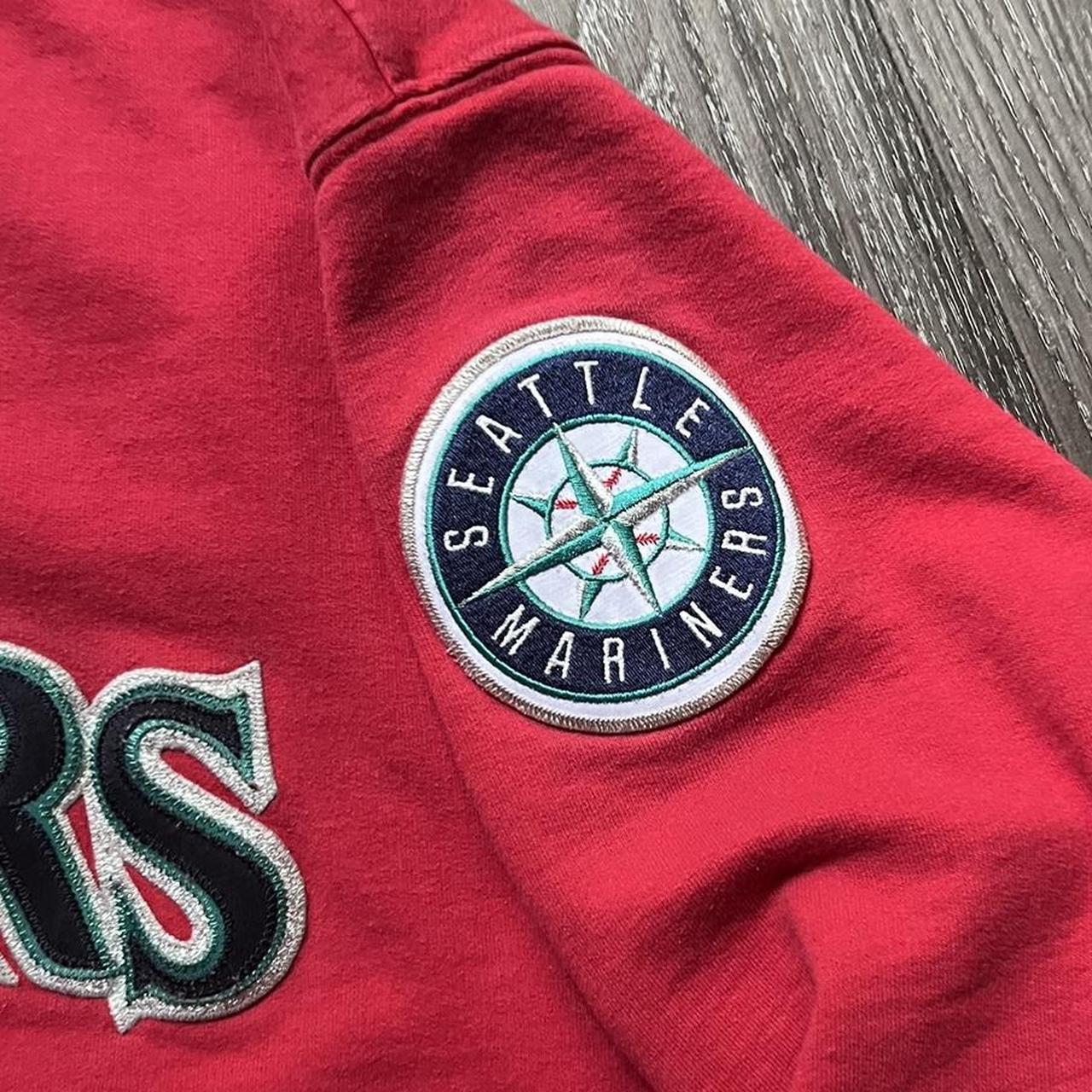 Vintage Mariners Red Heavyweight Hoodie... Depop