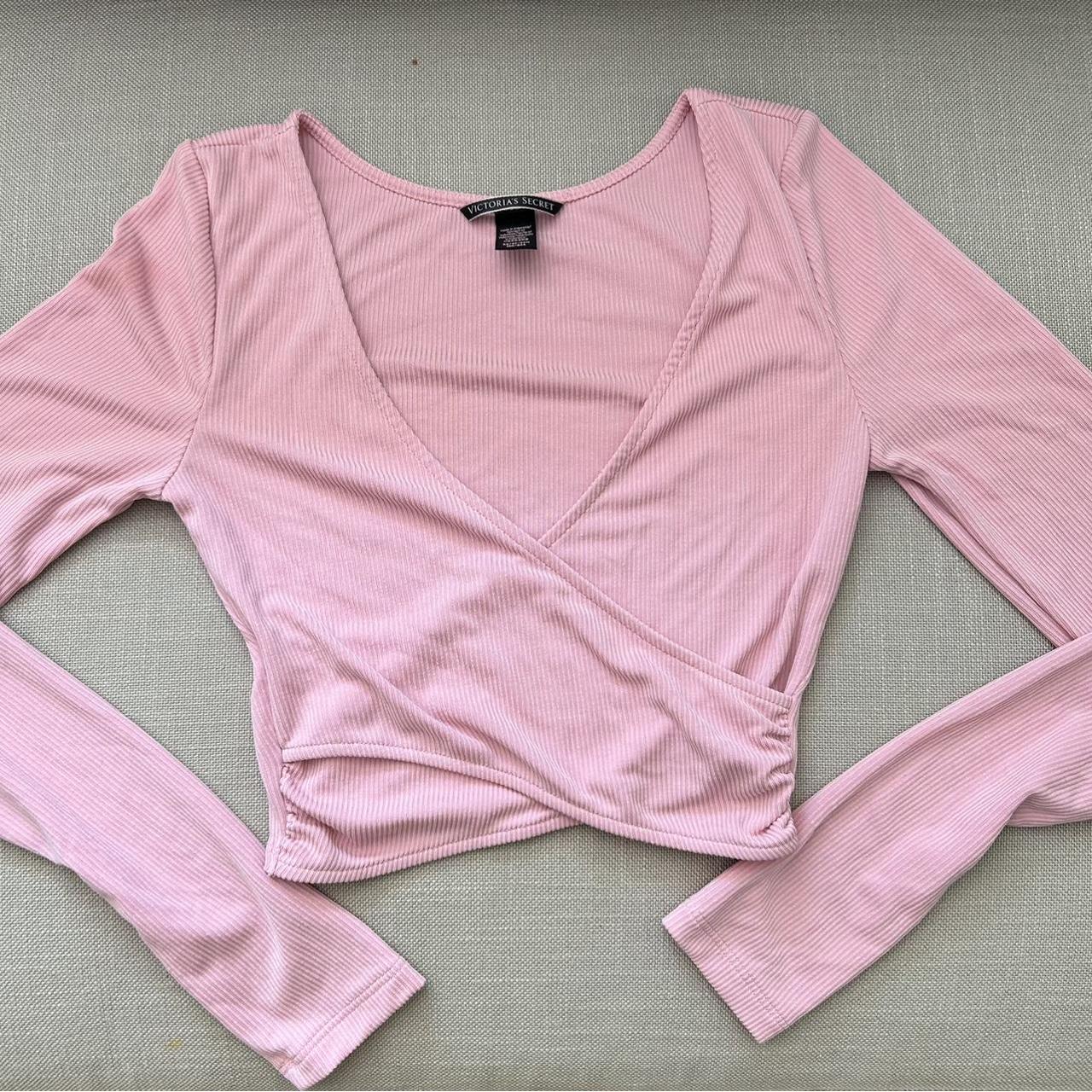 coquette light baby pink wrap cross ballet girl... Depop