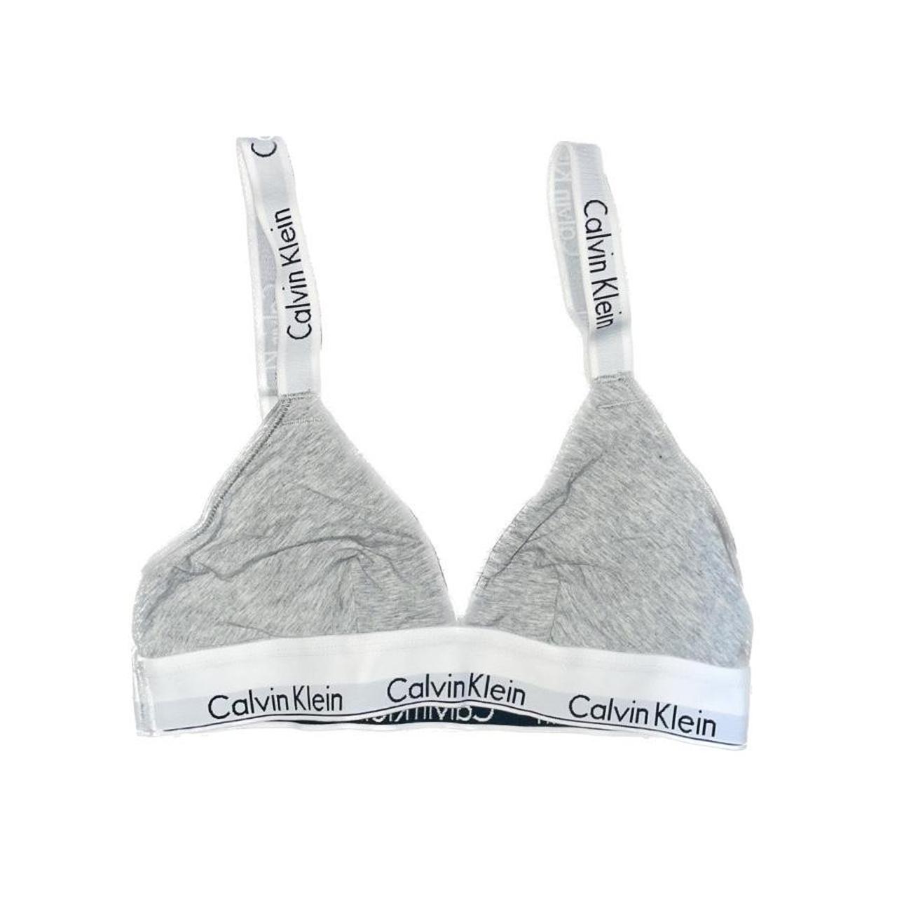 Calvin Klein Sportswear Women's White and Grey Bra