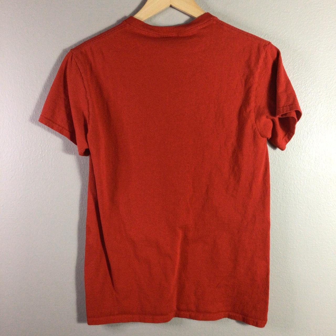 Men's Red and White T-shirt | Depop