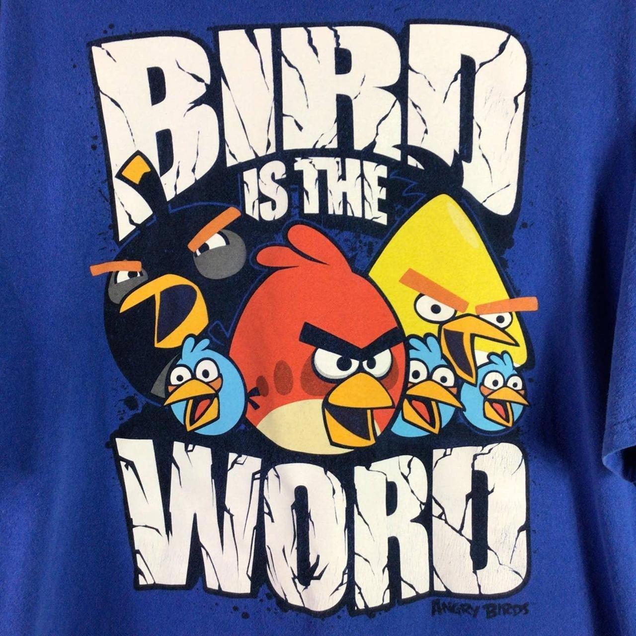 Angry Birds & Pigs Kids T-shirt. Shirt sleeve black - Depop