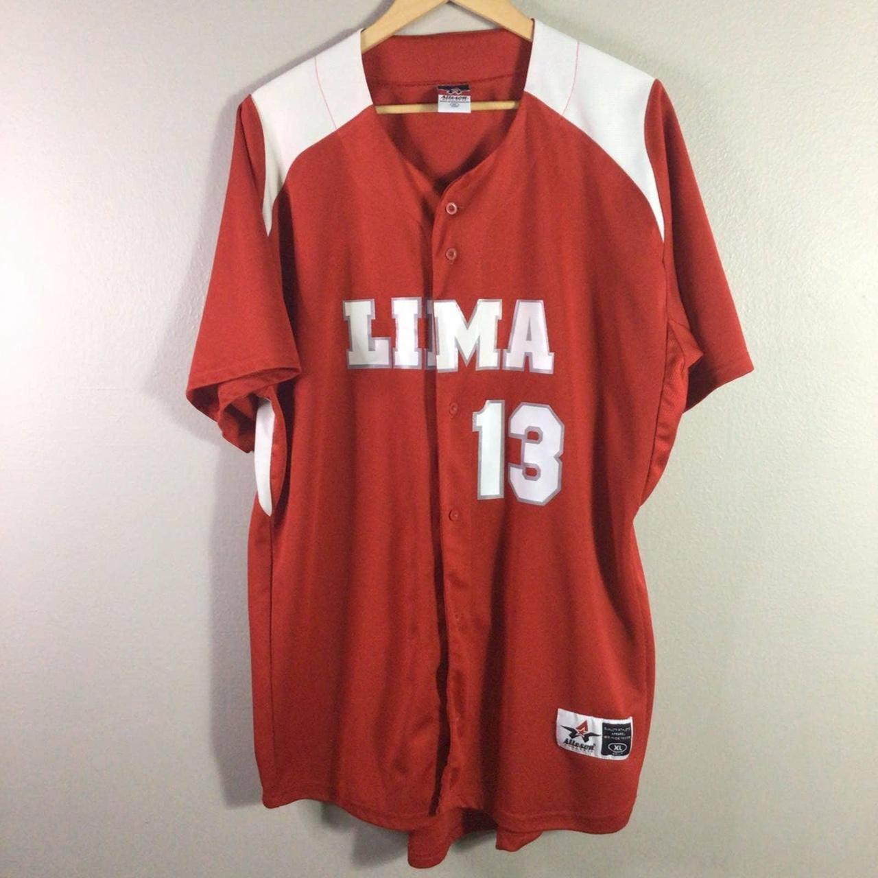Lima 13 Rock Band jersey T Shirt Peru Red White... - Depop