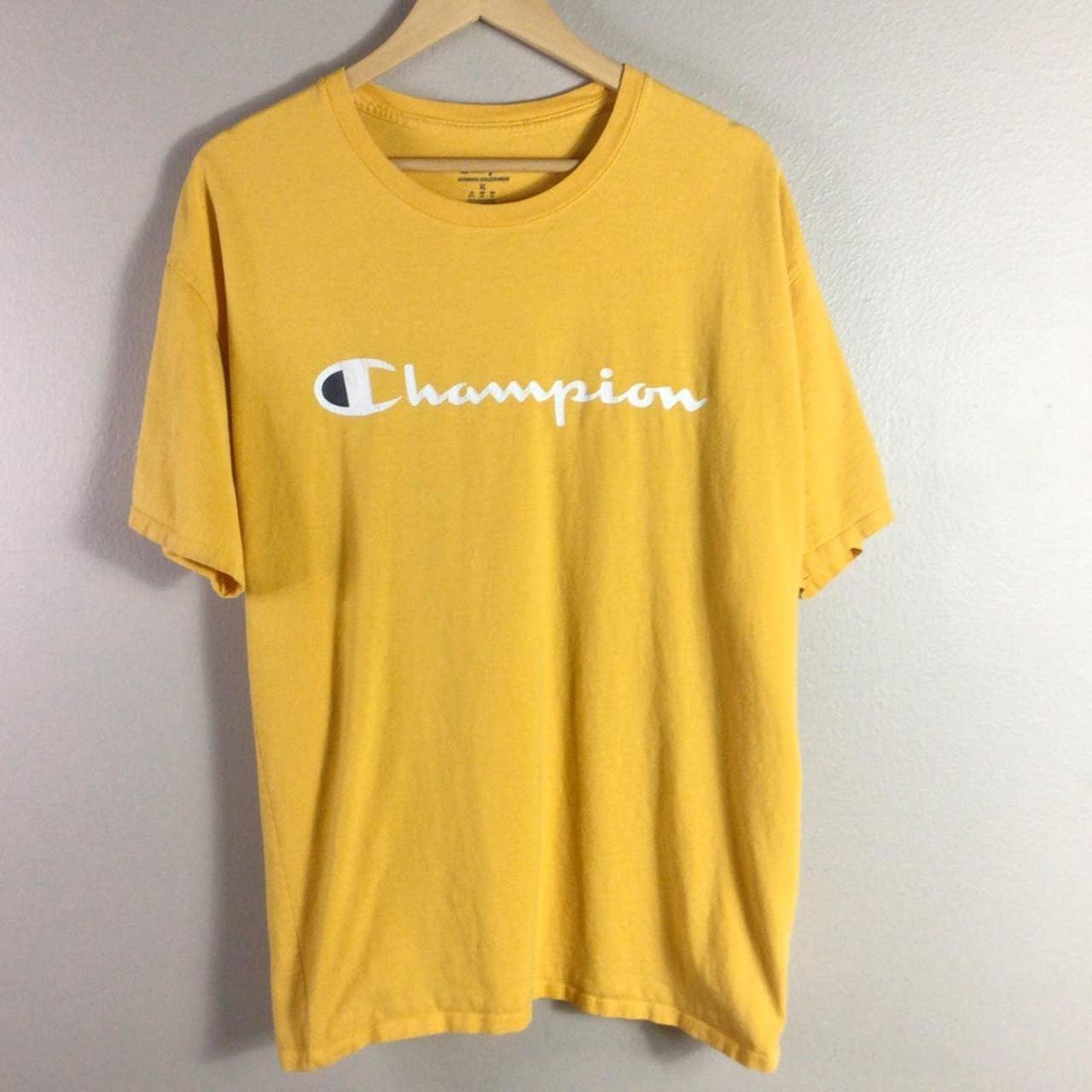 Champion Men's T-Shirt - Yellow - XL