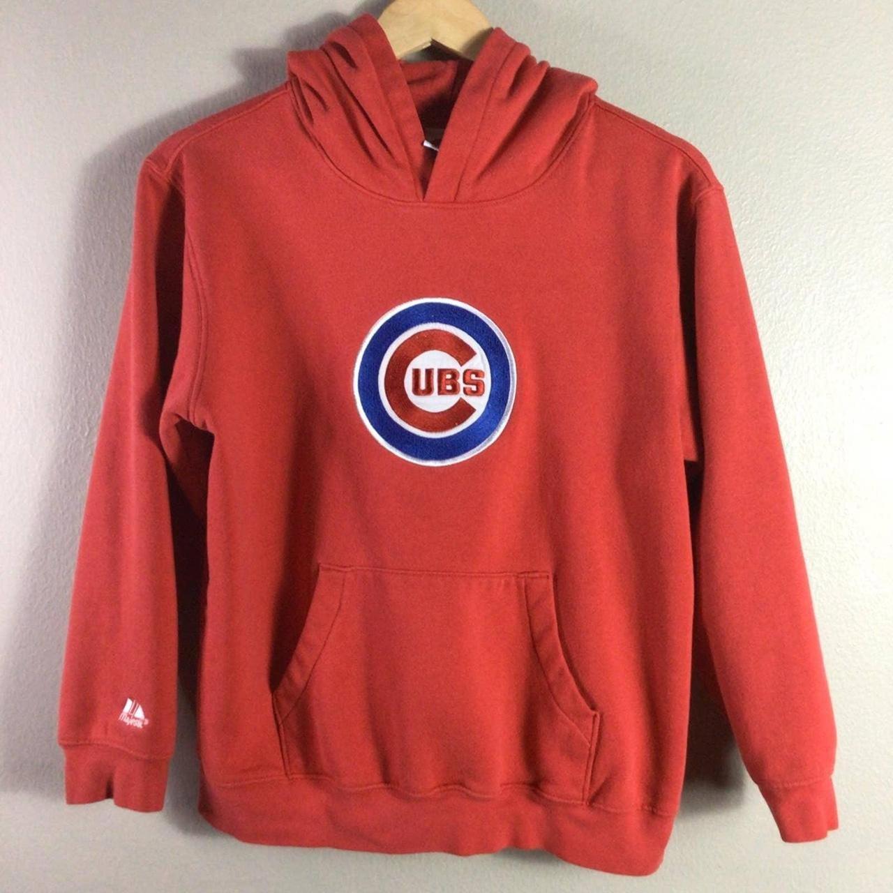 Chicago Cubs Hoodie Sweatshirt Kangaroo - Depop