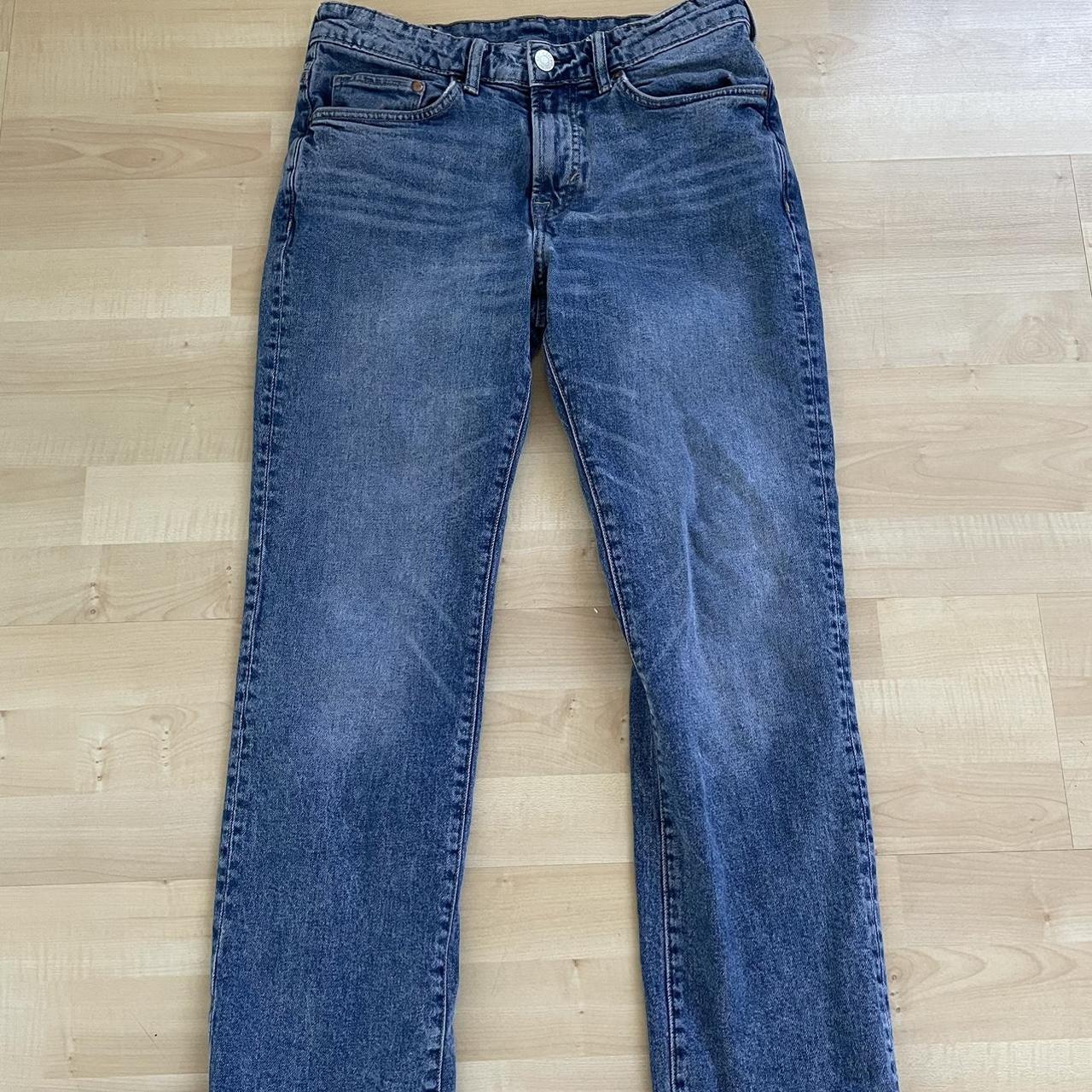 Regular fit blue jeans, worn few times but no... - Depop