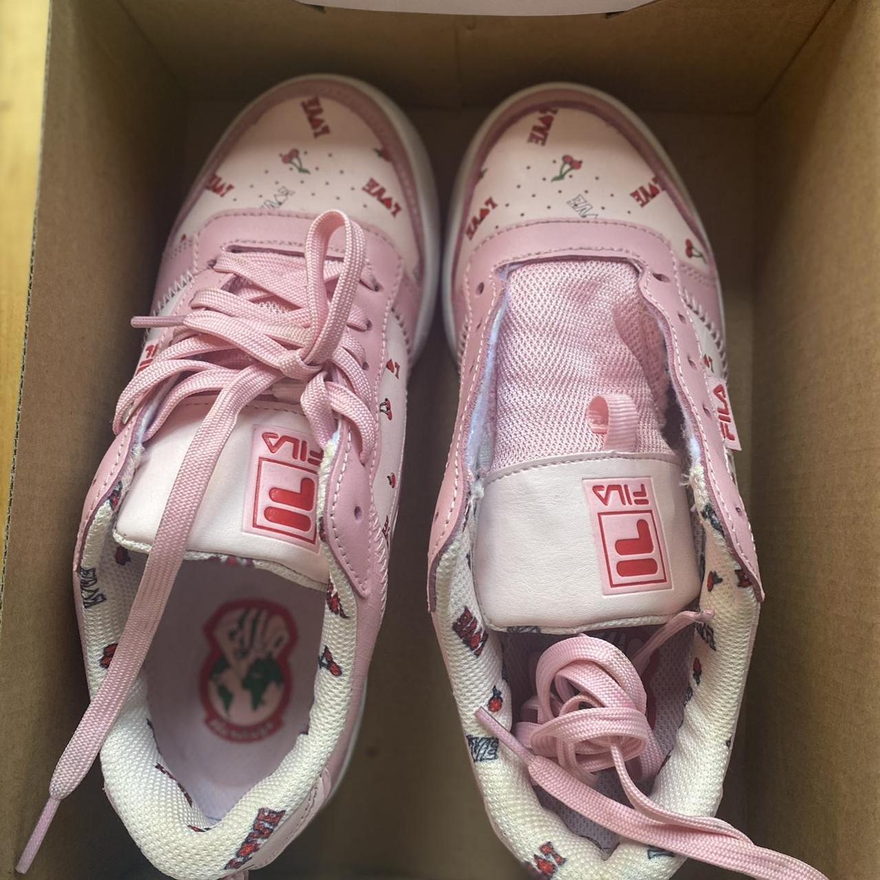 PINK LOVECORE/CHERRY CHUNKY FILAS. IN BOX. Style now... - Depop