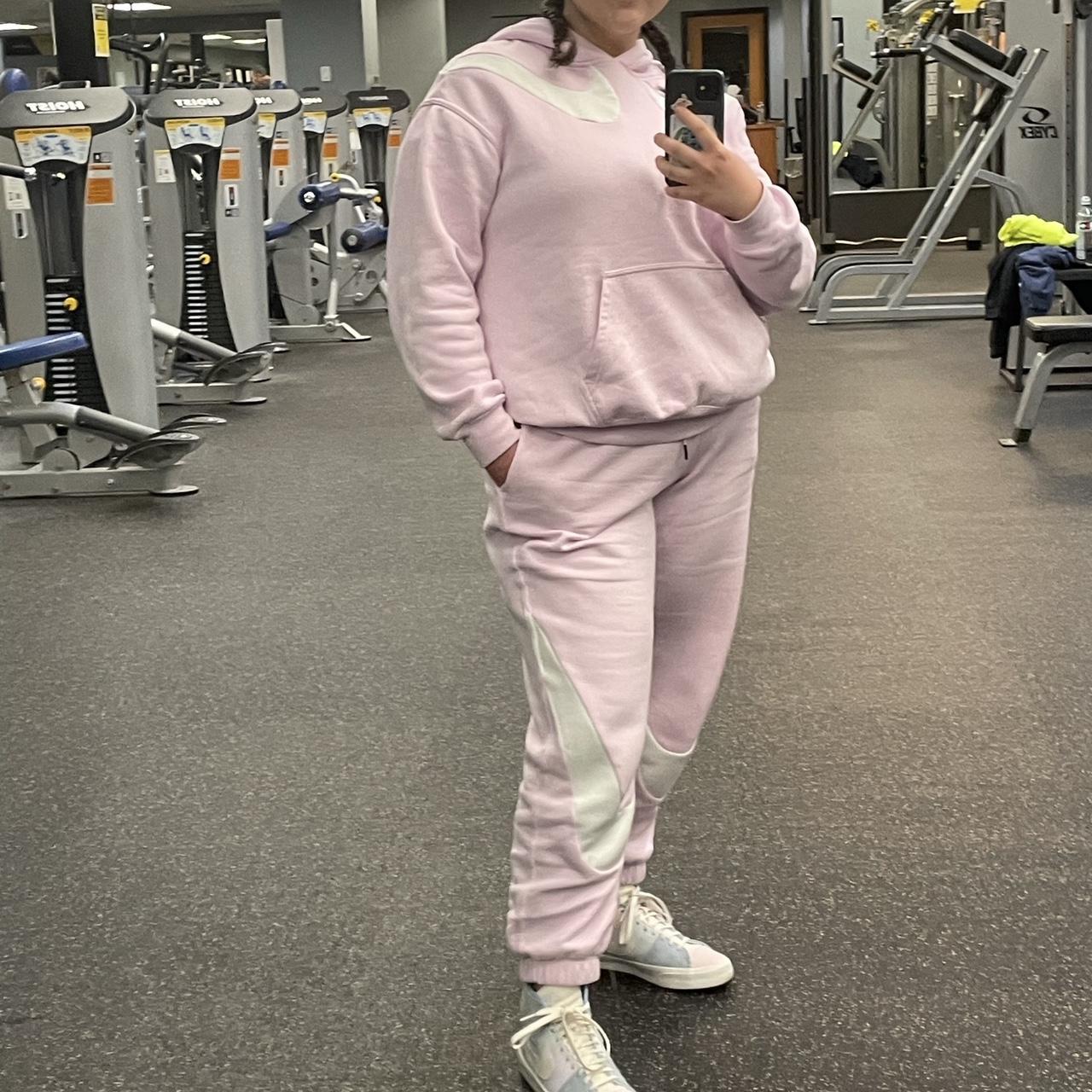 Pastel Pink Nike Sweat Set hoodie only Depop