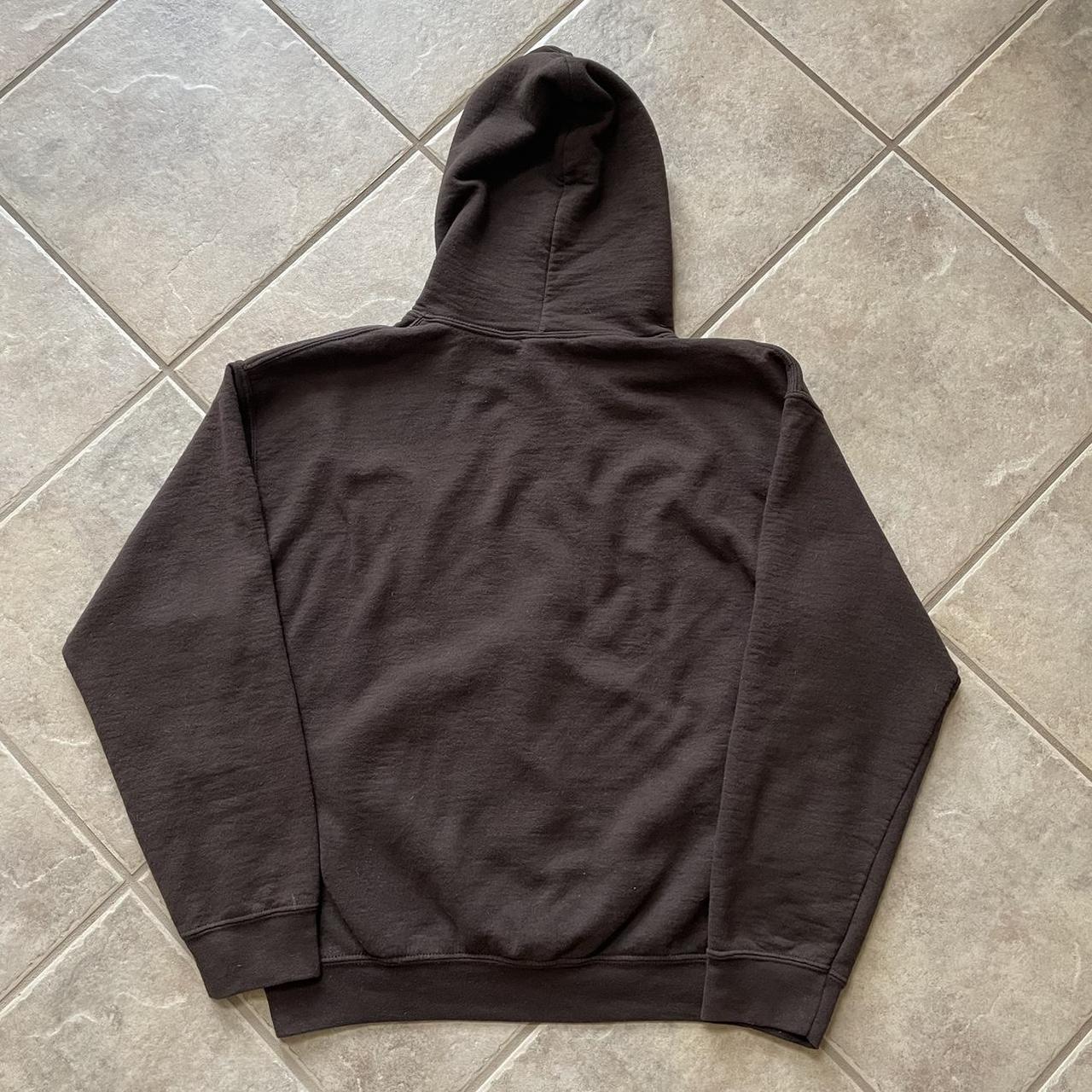 Gildan Men's Brown Hoodie | Depop