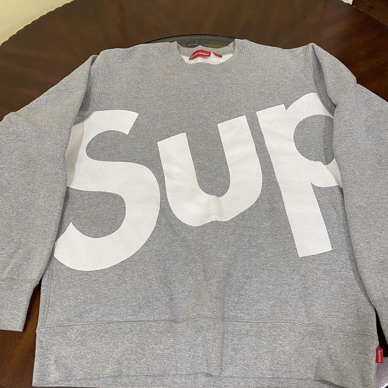 Supreme sup crewneck sale