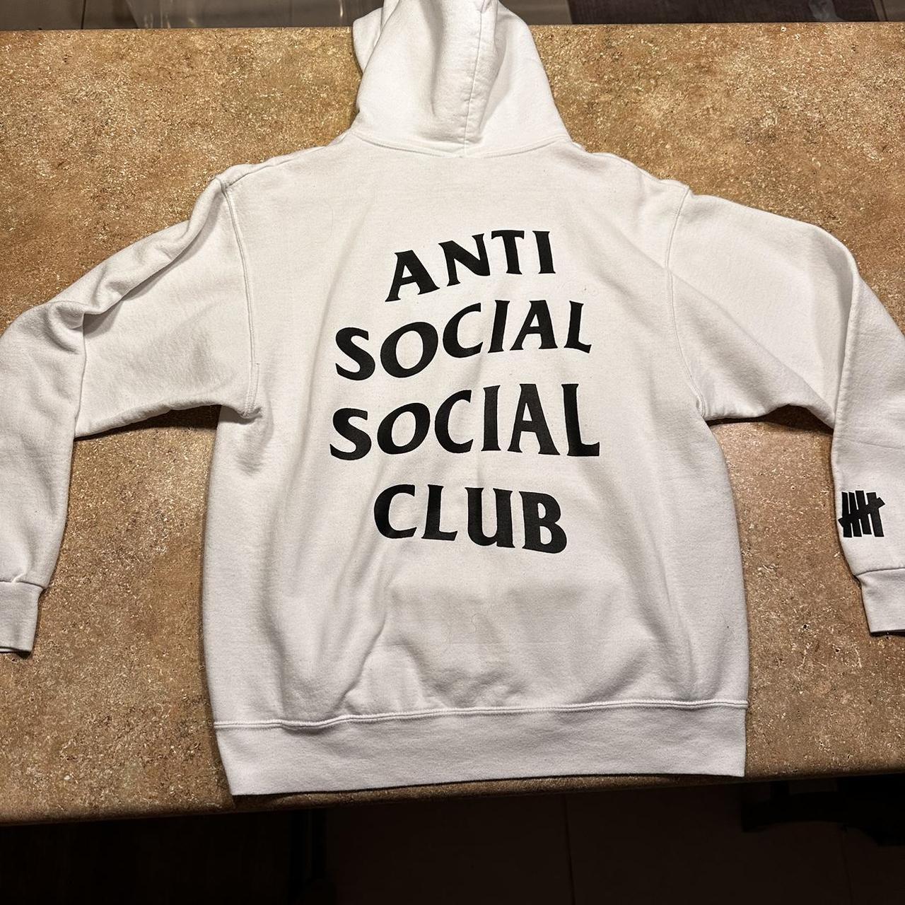 Anti Social Social Club Men's White and Black Sweatshirt (5)