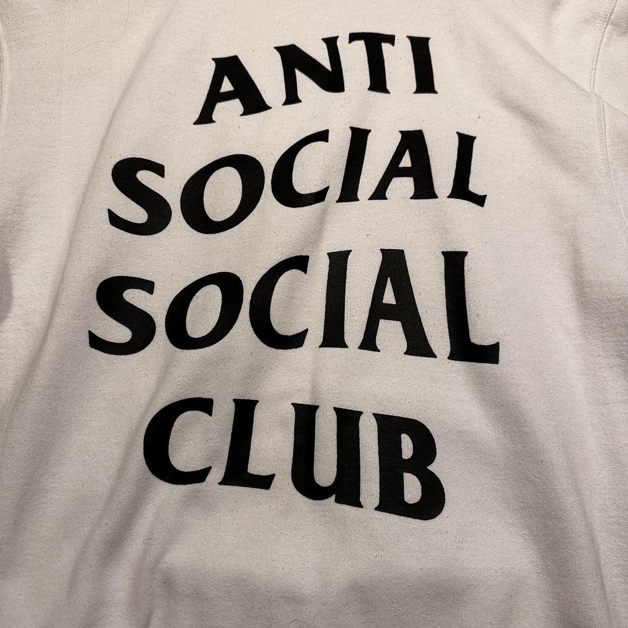 Anti Social Social Club Men's White and Black Sweatshirt (6)