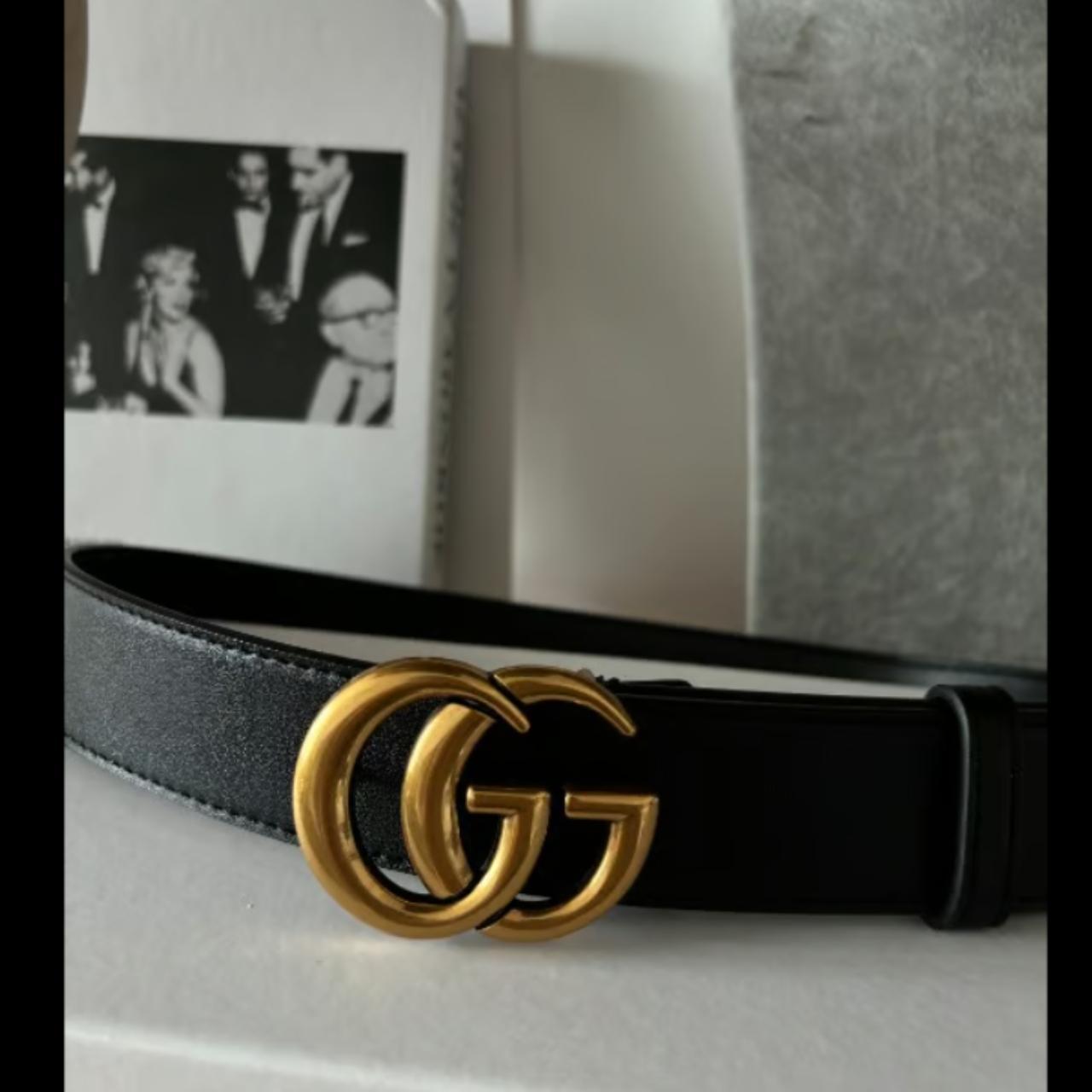 Men Double G Leather Belt 110/44 Brand new . ... - Depop