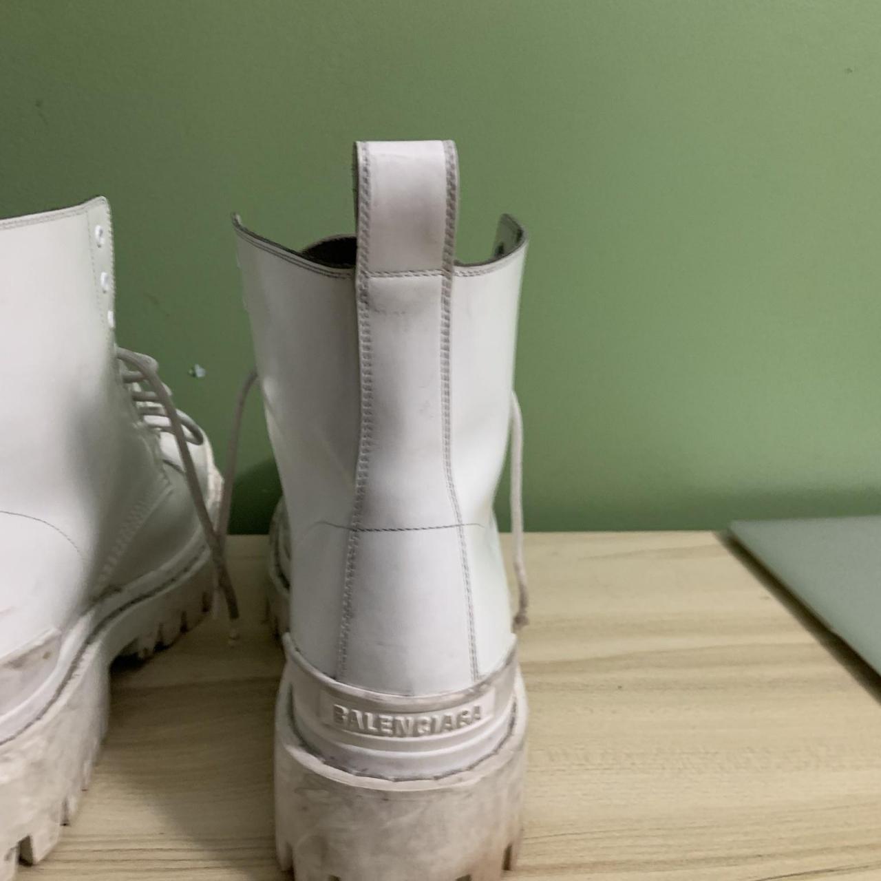 Balenciaga Leather Strike Boots - Depop