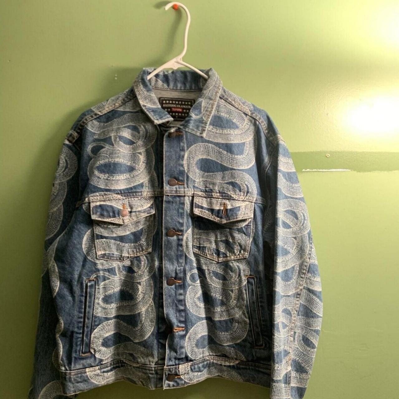 Buy Supreme x Hysteric Glamour Snake Denim Trucker Jacket 'Blue