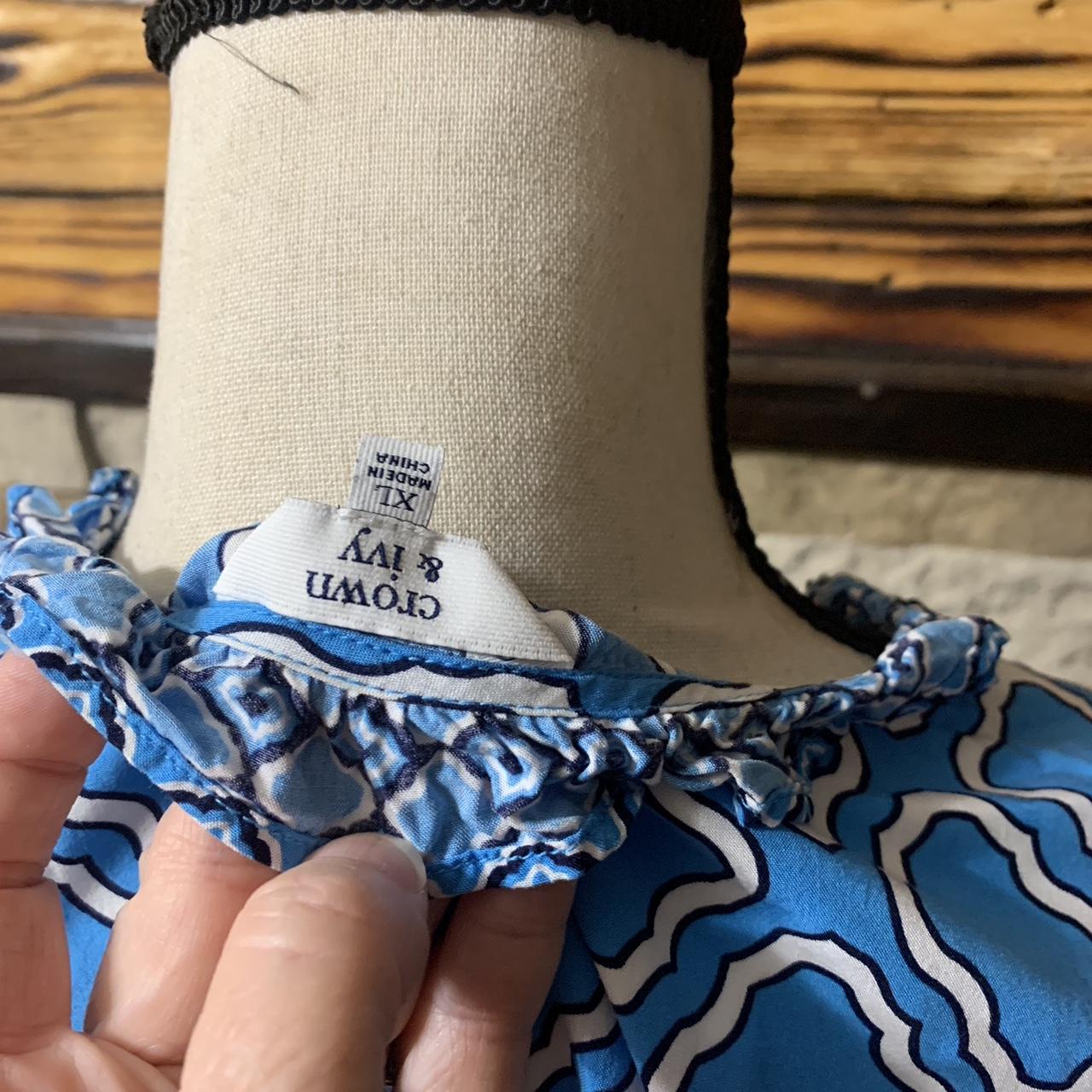 Belk Women's Blue Blouse Depop