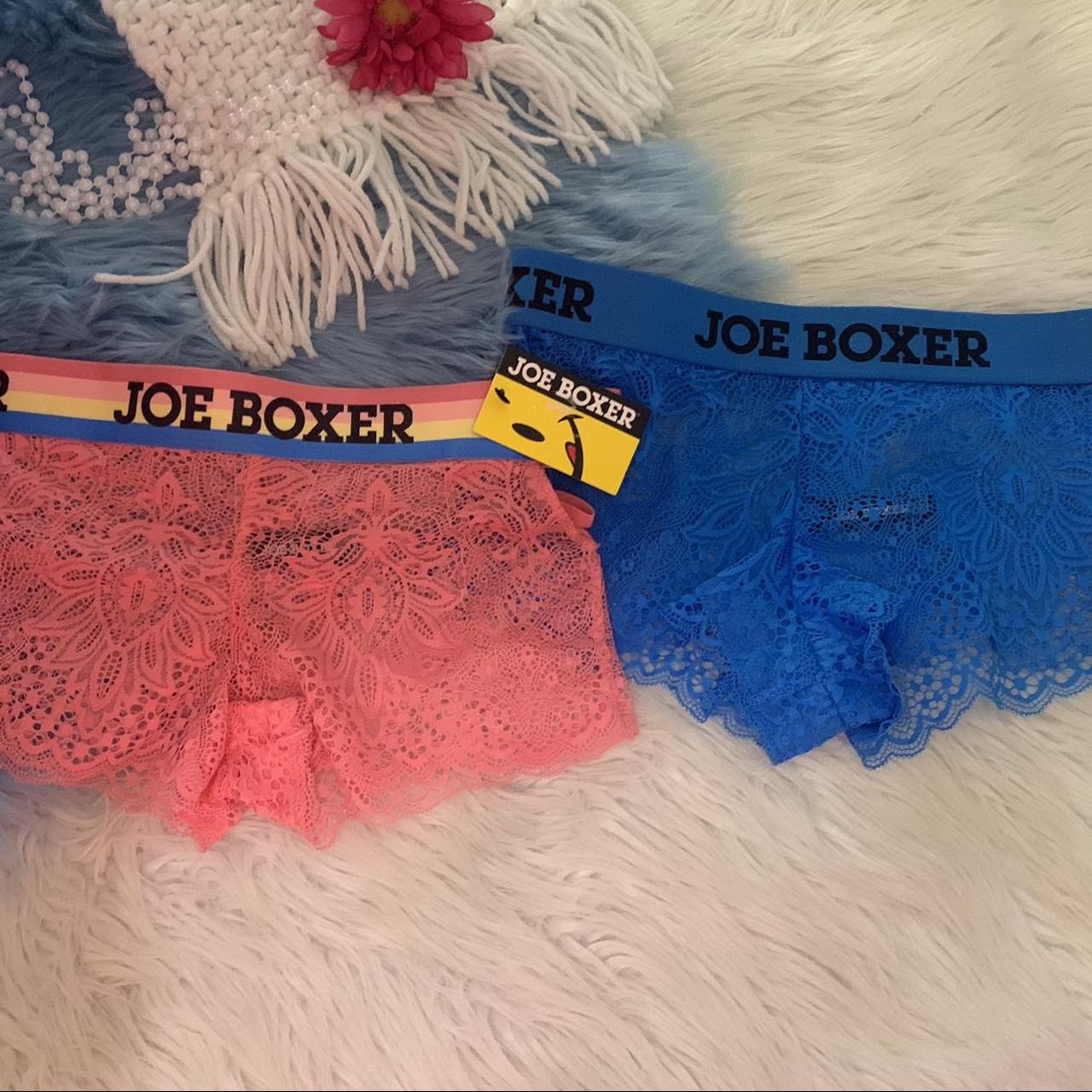 NWT Joe Boxer lace boy cut panties. Set of 2. Size... Depop