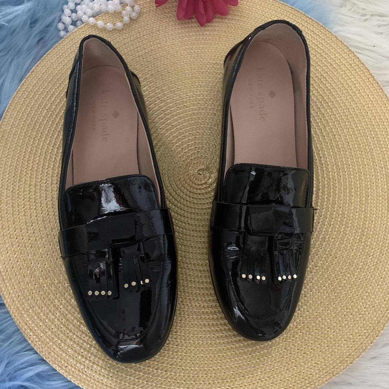 Kate spade cheap patent leather loafers