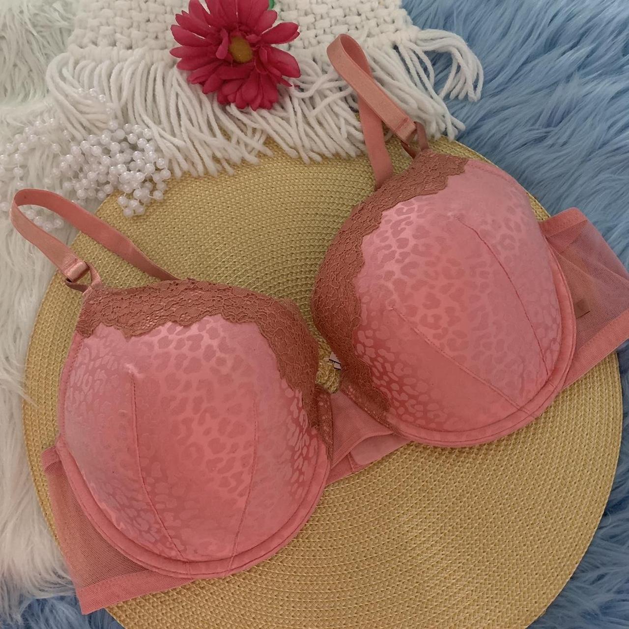 Victoria Secret rose colored demi cup bra. Size 40C. - Depop