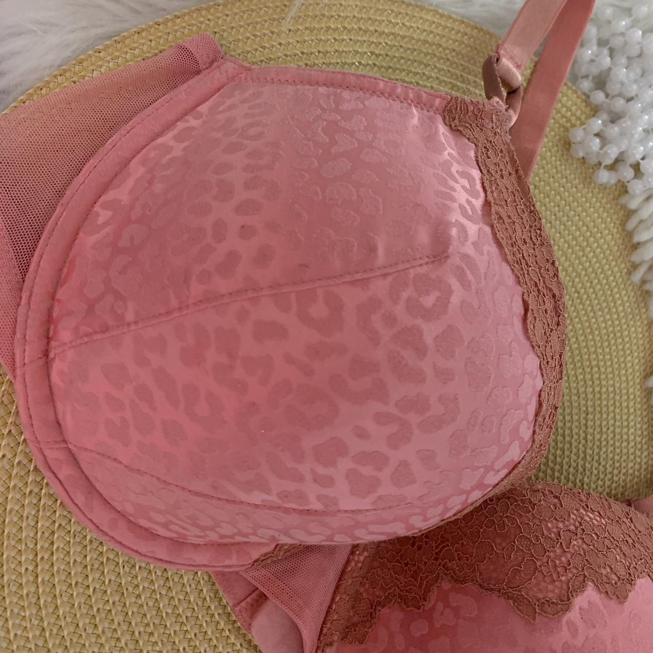 Victoria Secret rose colored demi cup bra. Size 40C.