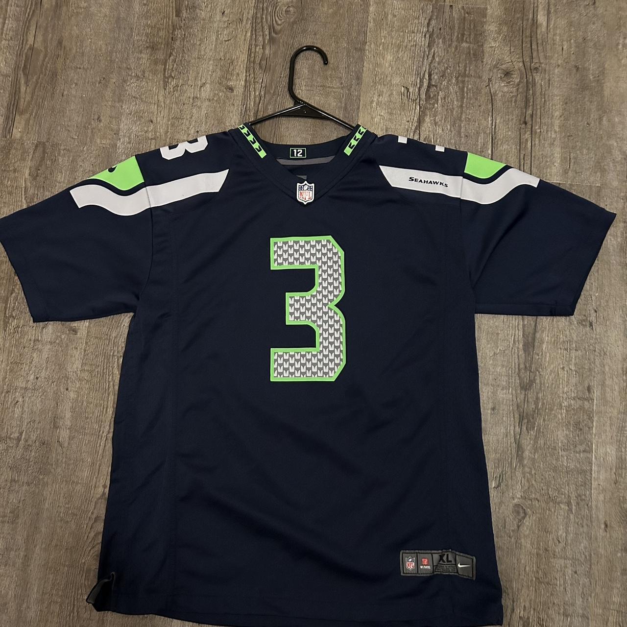 Russell Wilson Seahawks Jersey - Navy