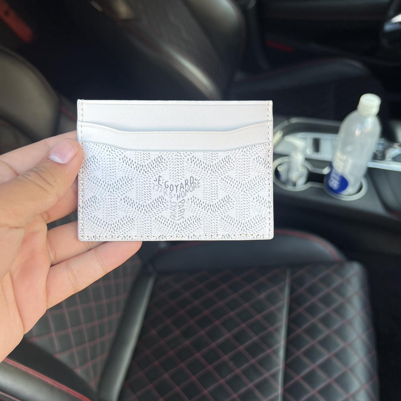 White Goyard Cardholder 🕊️ Brand New With Box 📦 Free - Depop