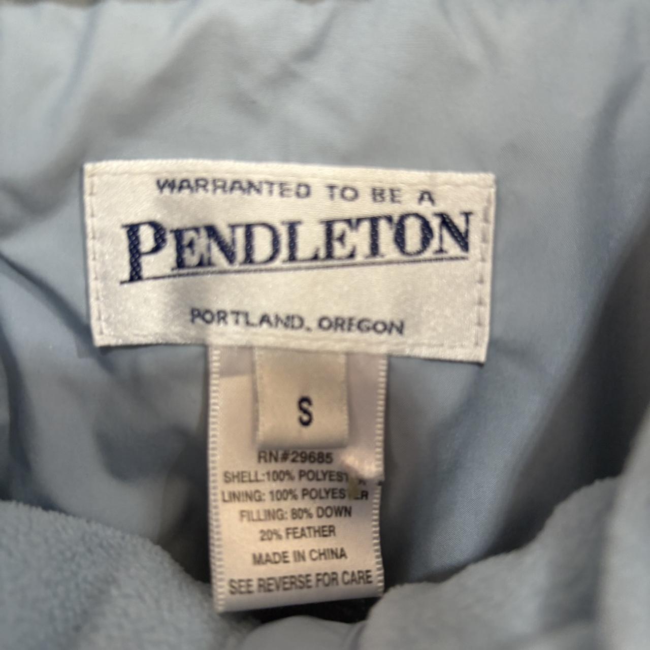 Pendleton Women's Puffer Jacket - Blue - S – Vint… - image 2