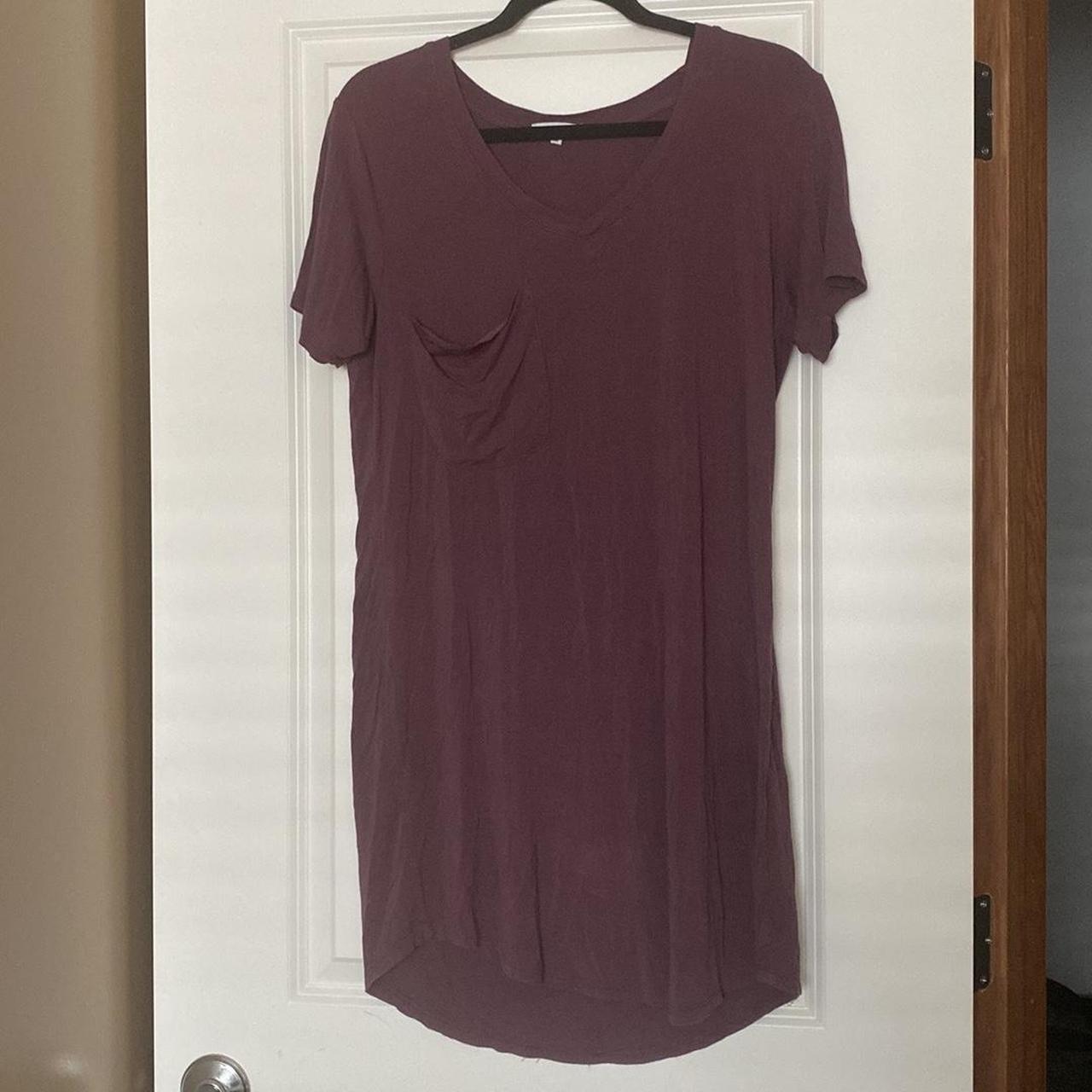 Z Supply Women's Red and Purple Dress Depop