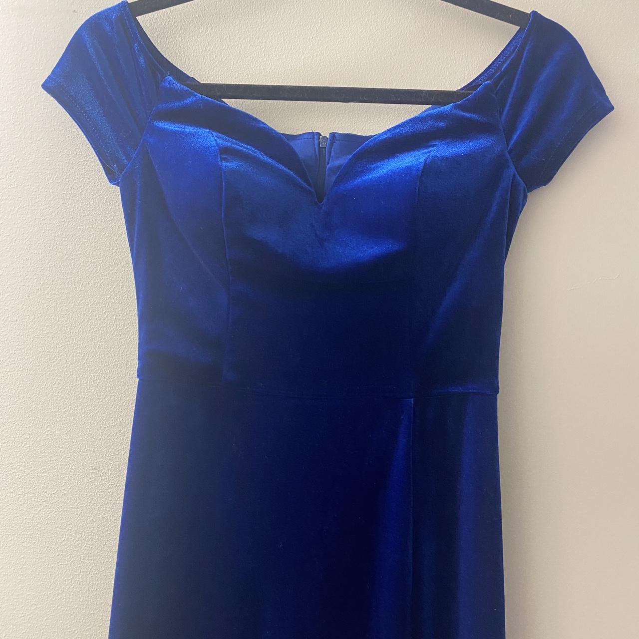 B Darlin Women's Blue Dress | Depop