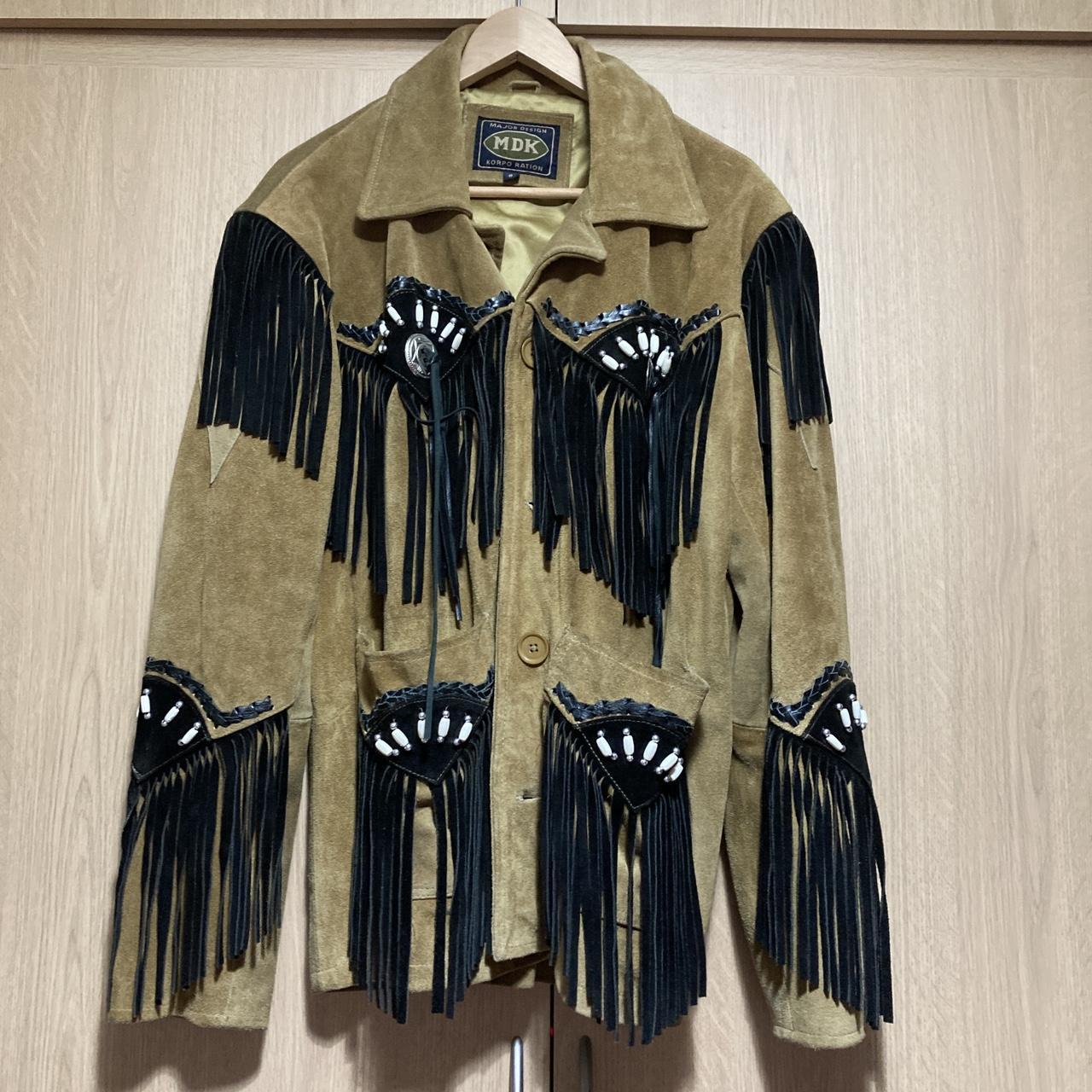 1980s / 90s brown western style cowboy jacket • the... - Depop