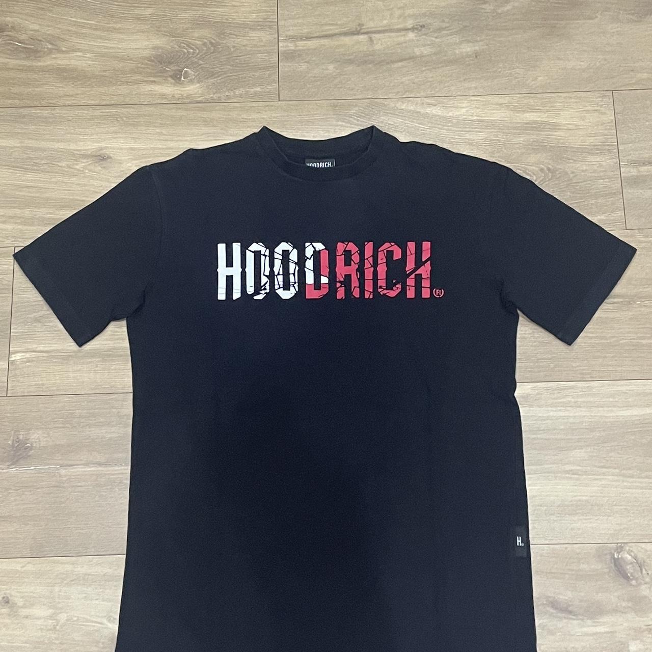 Hoodrich t Black, white and Red Size S - Depop