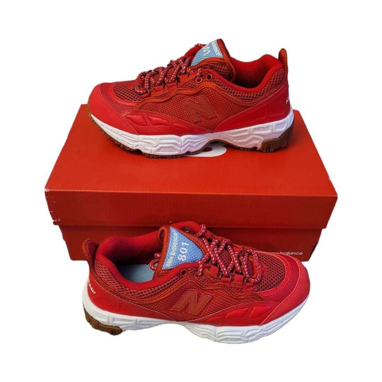 New balance Trainers Red 801 allterrain Size Uk... Depop