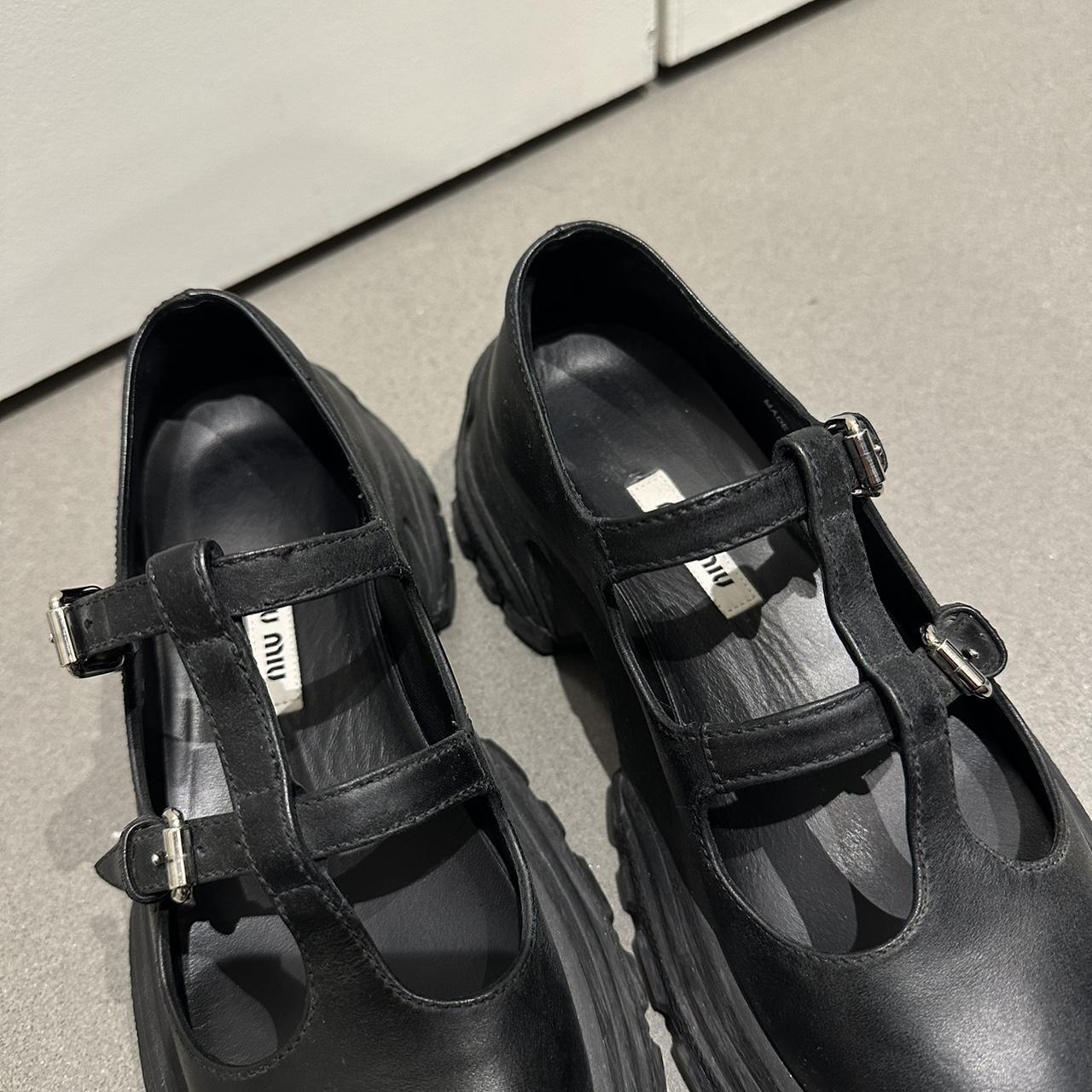 MIUMIU Black chunky Mary Janes #grunge | Depop
