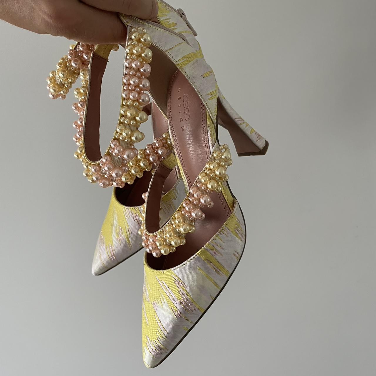 asos pink heels