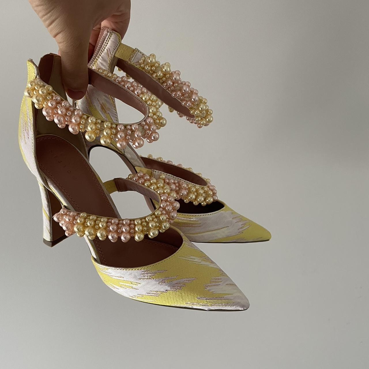 asos pink heels