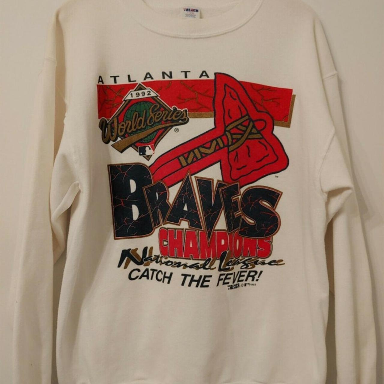 Vintage 1992 Atlanta Braves Jersey Size: Large ( - Depop