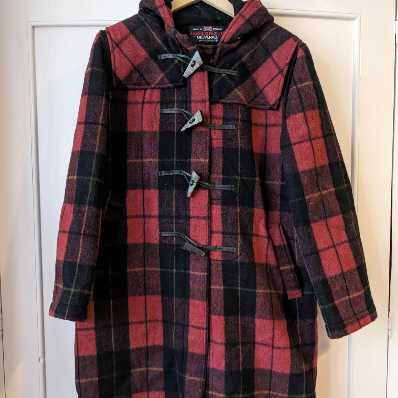 Vintage 1970's Gloverall tartan duffle Has