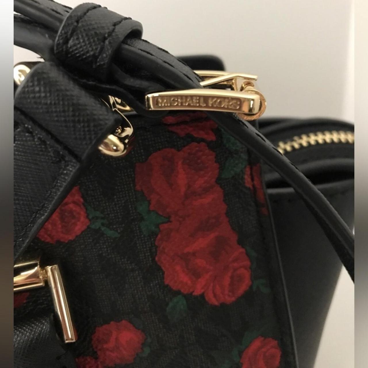 Michael kors red hot sale rose purse