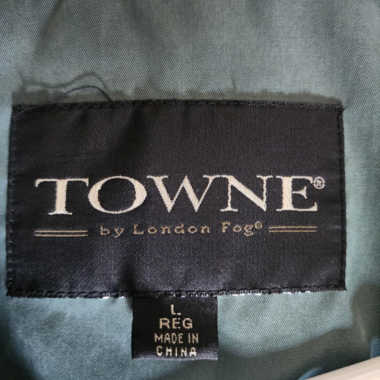 TOWNE by London Fog ブラックジャンパー L London Fog Towne Bomber Leather Jacket Mens L Coat