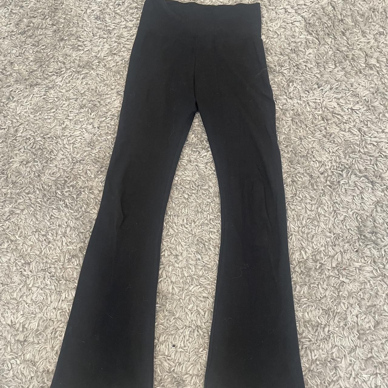 Black Brandy Melville Flared leggings basic but... - Depop