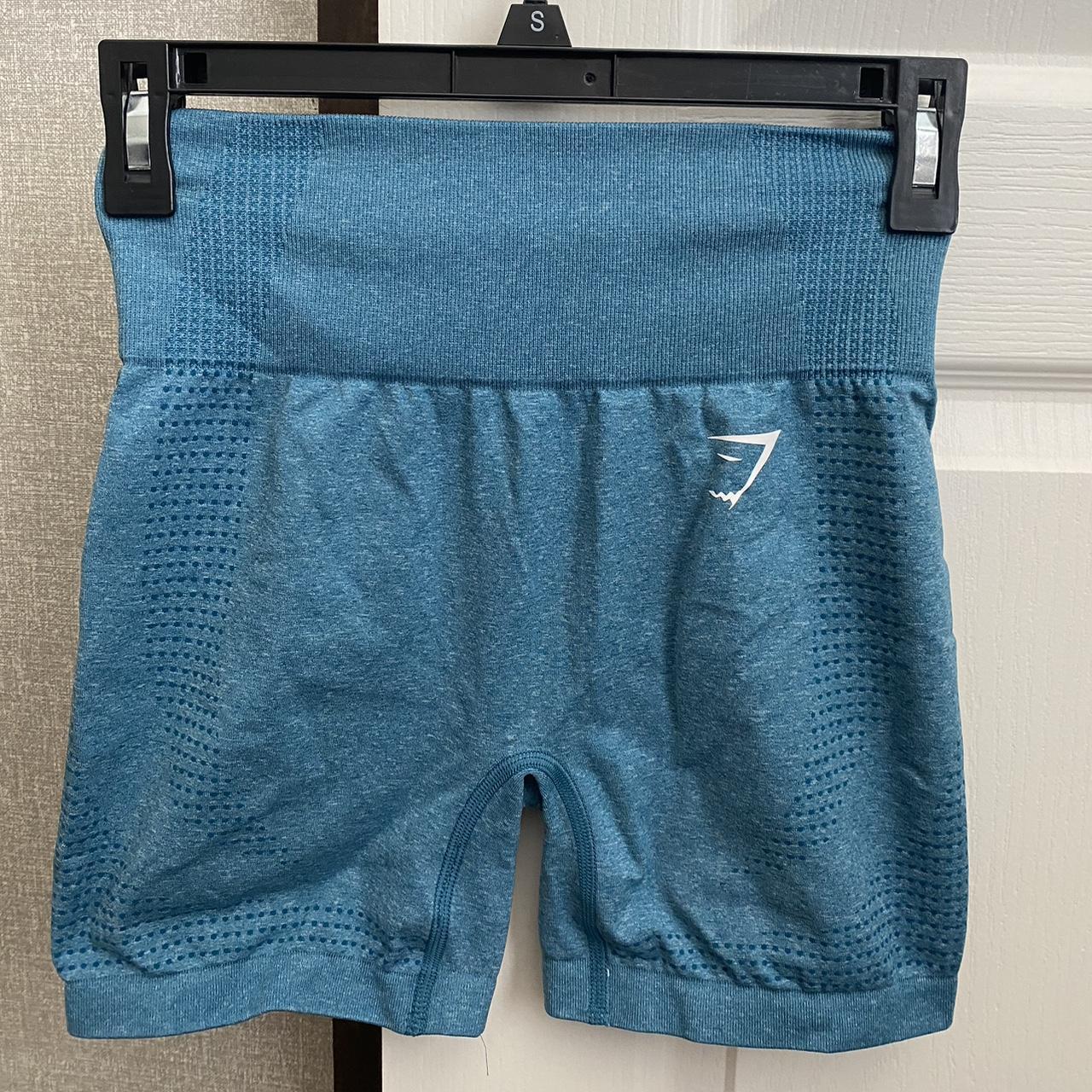 Gymshark Women's Blue Shorts Depop