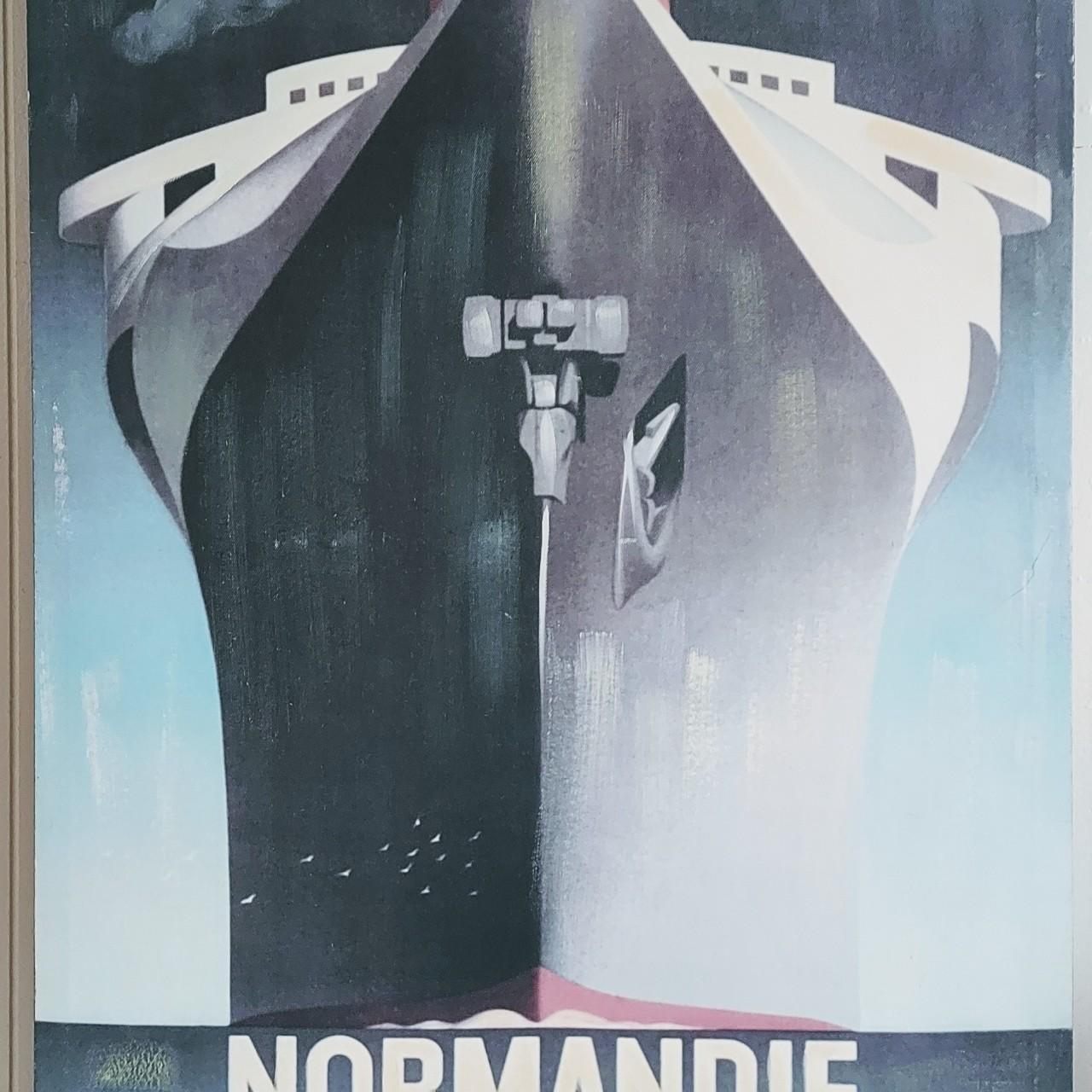 Vintage A.M. Cassandre newest “Normandie Transatlantique” Canvas Print