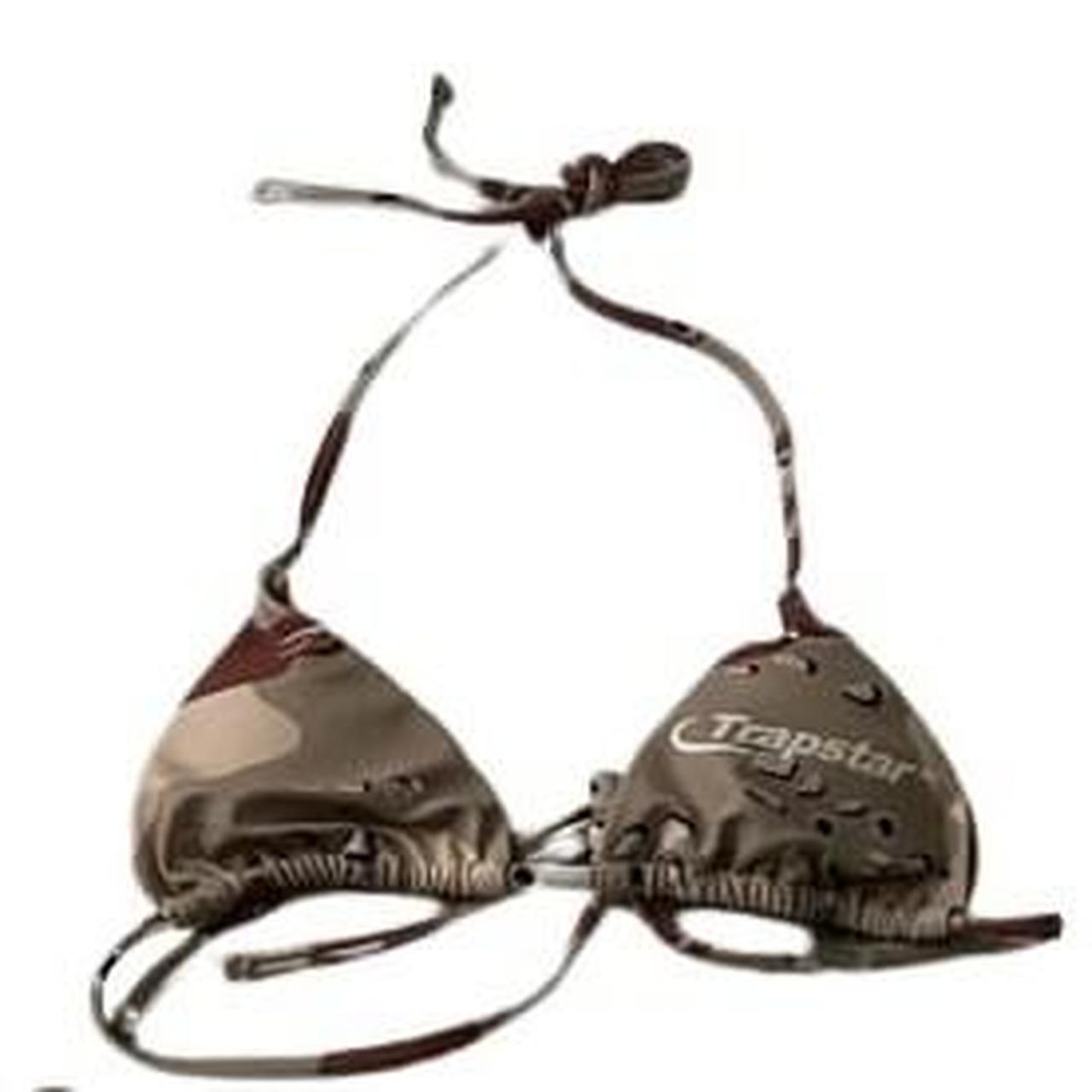 Trapstar Women's Brown and Tan Bikinisandtankinisets Depop