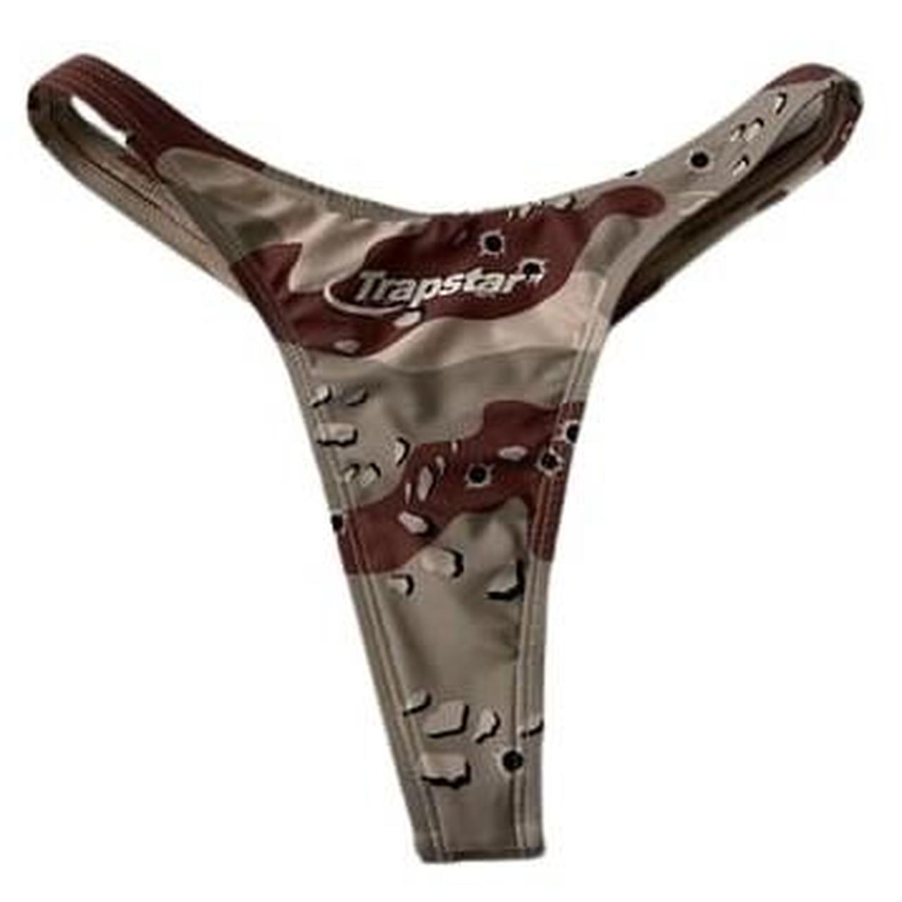 Trapstar Women's Brown and Tan Bikinisandtankinisets Depop