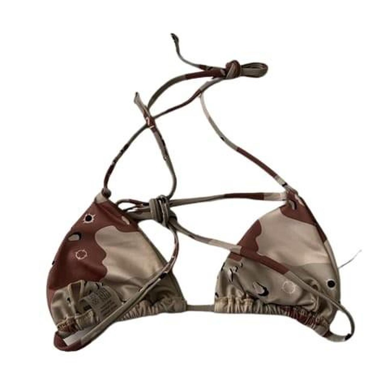 Trapstar Women's Brown and Tan Bikinisandtankinisets Depop